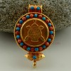 Fine Quality Tibetan Buddhist Gold Plated Silver Ghau Gau Prayer Box Pendant