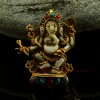 Tibetan Buddhist Dancing Ganesha Silver Ghau Gau Pendant Frm Patan, Nepal