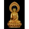 Fine Quality  19" Shakyamuni Buddha / Tomba Gold Gilded Face Hand Painted Copper Statue from Patan, Nepal