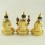 Fine Quality 9.25" Guru Tsongkhapa Statue Set Copper Statues Patan