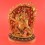  Hand Carved 9.25" Vajrapani Face Painted Gold Gilded with Copper Alloy Statue Patan
