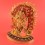  Hand Carved 9.25" Vajrapani Face Painted Gold Gilded with Copper Alloy Statue Patan