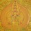 Gold 15.5" x 12.25"1000 Armed Avalokiteshvara Thankga Painting