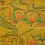 Gold 15.5" x 12.25" Lion Dzambhala / Vaishravana Thangka Painting