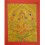 Gold 15" x 12""  Yellow Jambhala Thankga Painting