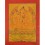 Gold 16" x 12.5" Vajrasattva Shakti Thangka Painting