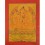 Gold 16" x 12.5" Vajrasattva Shakti Thangka Painting