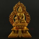 5" Medicine Buddha Statue on Throne