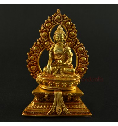 5" Shakyamuni Buddha Statue on Throne