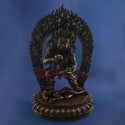 Fine Quality Hand Carved 19.5" Black Dzambhala Statue