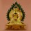 Good  Quality 7" Shakyamuni Buddha Gold Gilded with Face Painted Statue from Patan, Nepal