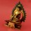 Fine Quality 7" Medicine Buddha Gold Gilded with Face Painted Copper Statue from Patan, Nepal