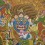 32.5"x22.75" Bernagchen Mahakala Thangka Painting