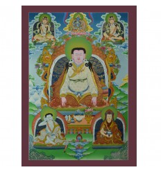 33"x23" " Guru Marpa  Lotsawa Thangka Painting