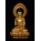 Fine Quality 19" Amitabha/ Amida Buddha Gold Gilded Antiquated with Frame  Face Painted Copper Statue Patan, Nepal