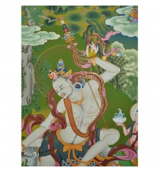 33.5"x23.75" " Naropa Buddhist Thangka Painting