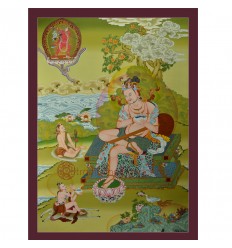  Tilopa - Master of Mahamudra 32.75" x 22.75"Thangka Painting