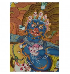 33" x 23" Palden Lhamo Thangka Painting