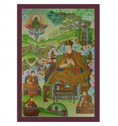 32.75" x 23" The 8th Gyalwa Karmapa Thangka Painting