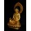 Fine Quality 19" Medicine Buddha Gold Gilded Face Painted Copper Statue Patan, Nepal 