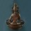 Finely Hand Carved 14.5" Vajrasattva Oxidized Copper Alloy Statue from Patan, Nepal