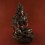 Hand Carved 13.5" Green Tara / Dolma Oxidized Copper Statue from Patan, Nepal