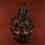 Hand Carved 13.5" Green Tara / Dolma Oxidized Copper Statue from Patan, Nepal