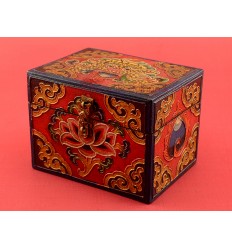 Tibetan Jewelry Wooden Box