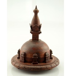 4.75” Wooden Stupa