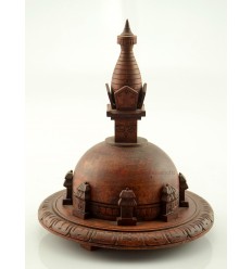4.75” Wooden Stupa
