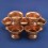 Finely Carved Copper Alloy with 3.25" Tibetan Buddhist Offering Bowls Set Nepal