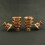 Hand Carved Copper Water 3" Offering Bowls Eight Bowls Set in Buddhist Altar Shrine