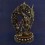 Oxidized Copper Alloy with Silver Plating 13" Vajrayogini Dakini Statue from Patan, Nepal
