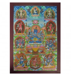 32.5” x 23” Guhyasamaj Thangka Painting