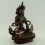 Fine Hand Carved 8.75" Vajrasattva Drojesempa Oxidized Copper Statue Patan Nepal