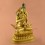 Hand Carved Face Painted 9.75" Vajrasattva DorjeSempa Gold Gilded Copper Statue