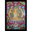 32.75" x 22.75" Manjushri Thangka Painting