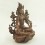 Fine Hand Carved 8.5" Green Tara/Dolma Oxidized Copper Statue From Patan, Nepal