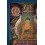 Fine Quality 42" x 29.25" Shakyamuni Buddha Tibetan Buddhist Thangka/Thanka Scroll Painting from Patan, Nepal