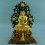 Fine Quality 14" Shakyamuni Buddha Fully Gold Gilded with Beautiful Frame Statue Patan, Nepal