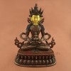 Fine Quality 15" Aparmita / Amitayus Oxidized Copper Alloy Statue Patan Nepal