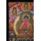 Fine Quality 42.25" x 29.25" Amitabha Buddha / Opame Gold Tibetan Buddhist Thangka Ritual Scroll Painting from Patan, Nepal