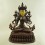 Fine Quality 15.5" White Tara / Dolkar Oxidized Copper Alloy Statue Patan, Nepal