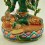 Fine Quality Gold Face Painted 9.5" Green Tara Colored Copper Statue From Patan