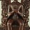 Finely Hand Carved 26" Maitreya Buddha Oxidized Copper Alloy Statue Patan, Nepal