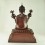 Finely Hand Carved 26" Maitreya Buddha Oxidized Copper Alloy Statue Patan, Nepal