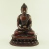 Tibetan Buddhism Oxidized Copper Alloy 7.5" Amitabha/Amida Opame Buddha Statue from Patan, Nepal