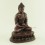 Tibetan Buddhism Oxidized Copper Alloy 7.5" Amitabha/Amida Opame Buddha Statue from Patan, Nepal