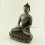 8.5" Amitabha/Amida Opame Buddha Oxidized Copper Alloy Statue from Patan, Nepal