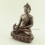 Oxidized Copper Alloy 7.25" Medicine Buddha / Menla Statue from Patan, Nepal